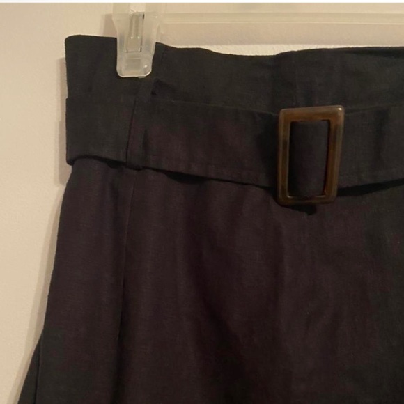 Black Urban Outfitters Skirt with Tortoise Shell Buckle - Picture 3 of 4